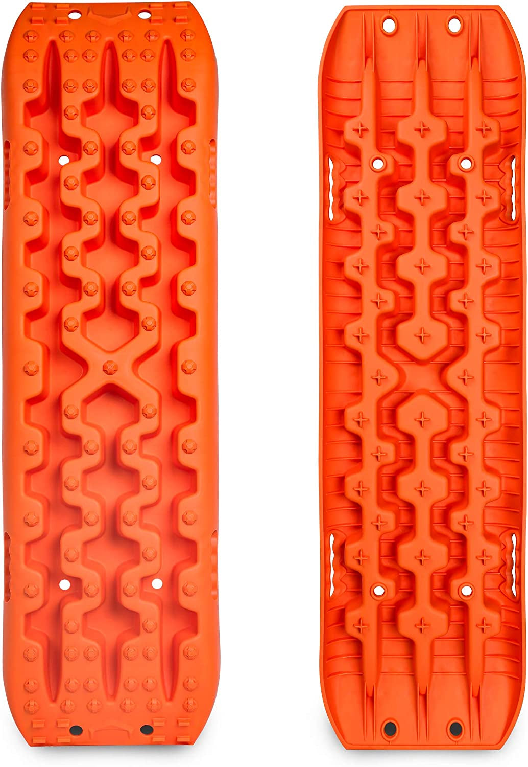 New Recovery Traction Tracks Sand Mud Snow Track Tire Ladder 4WD (Orange, 3Gen)
