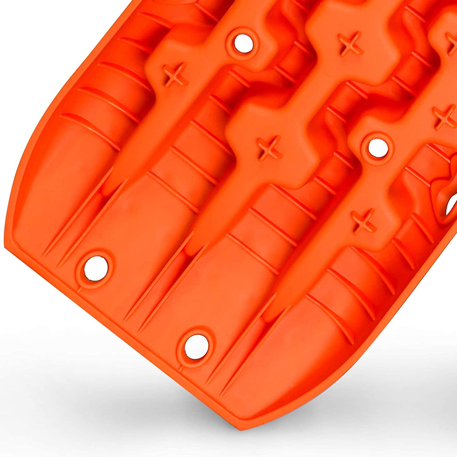 New Recovery Traction Tracks Sand Mud Snow Track Tire Ladder 4WD (Orange, 3Gen)
